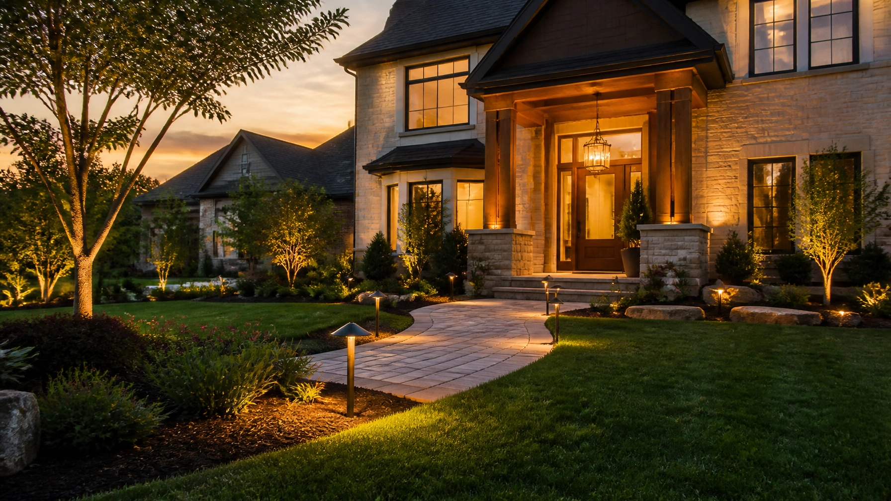 How to Integrate Landscape Lighting Bentonville AR With Your Smart Home